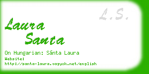 laura santa business card